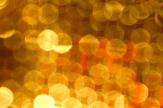 Abstract image of orange blurred lights