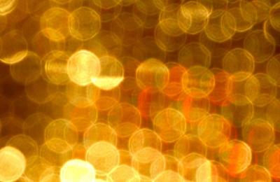 Abstract image of orange blurred lights